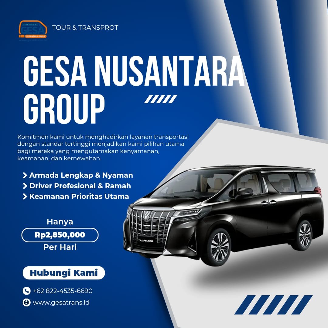 Gesa Nusantara Group – Layanan Sewa Mobil dan Rental Mobil Terpercaya di Surabaya, Sidoarjo, dan Jawa Timur dengan Driver Profesional