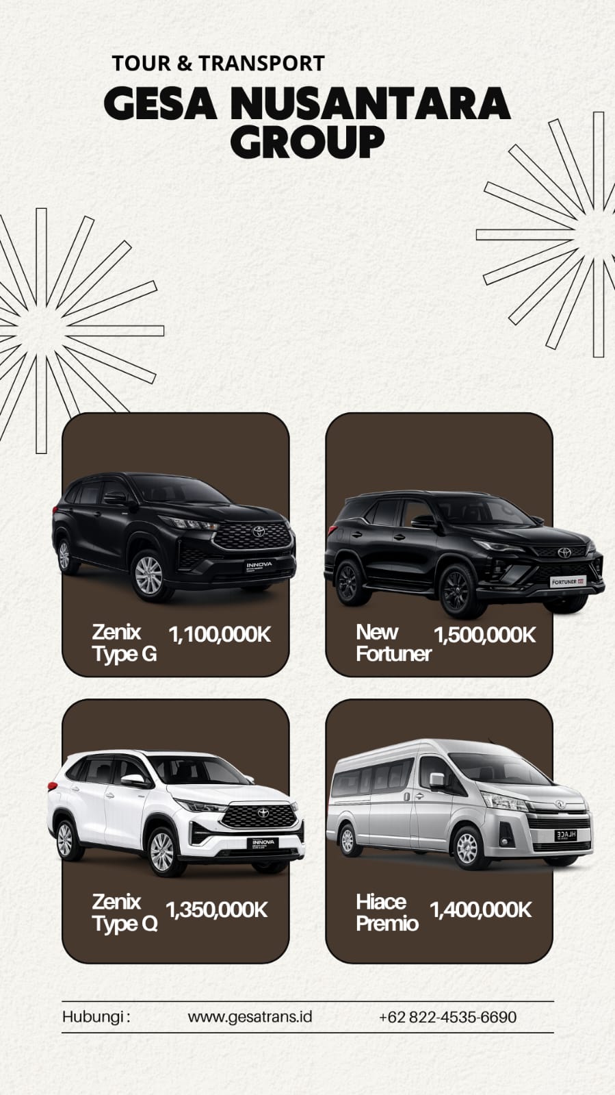 Sewa Mobil Surabaya & Sidoarjo – Pilihan Premium Gesa Nusantara Group dengan Driver Profesional di Jawa Timur